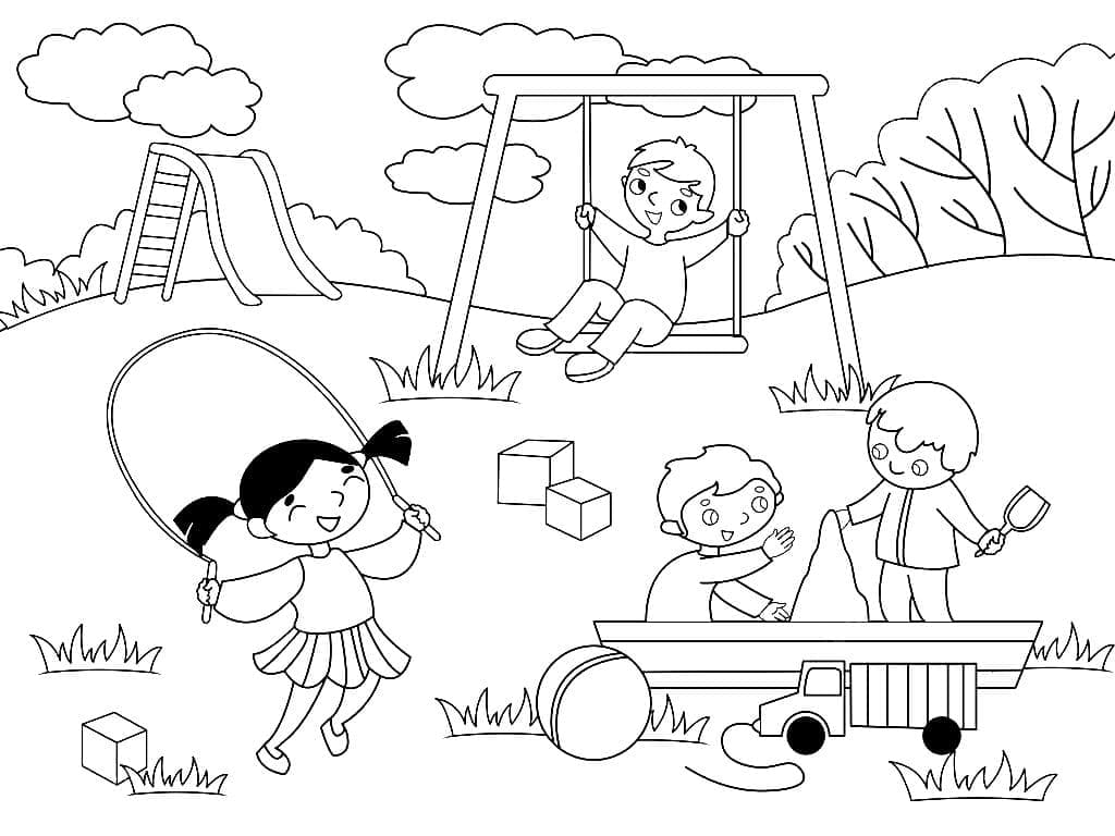 Desenho de Feliz Verão para Colorir