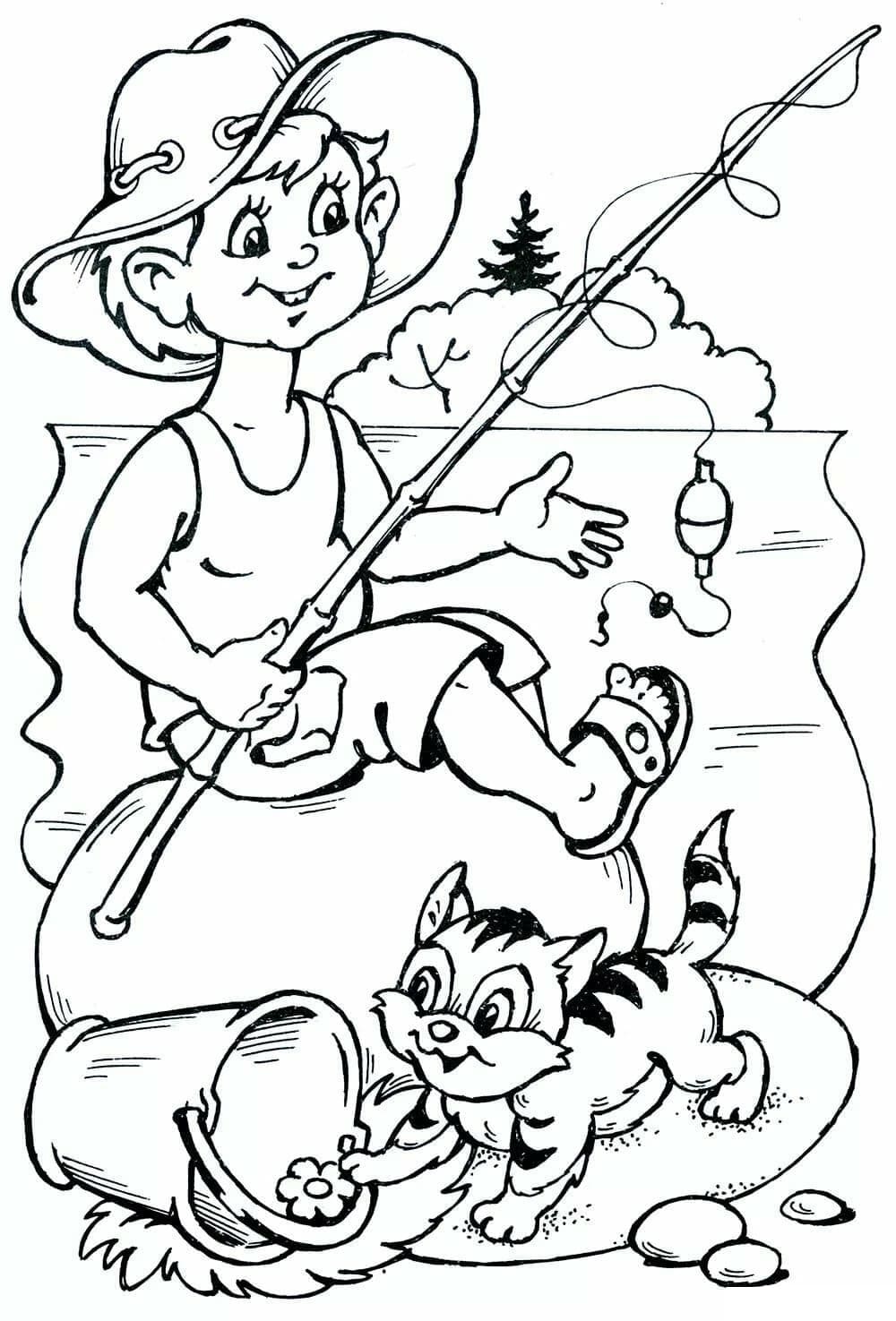 Desenho de Imagem de Verão para Colorir