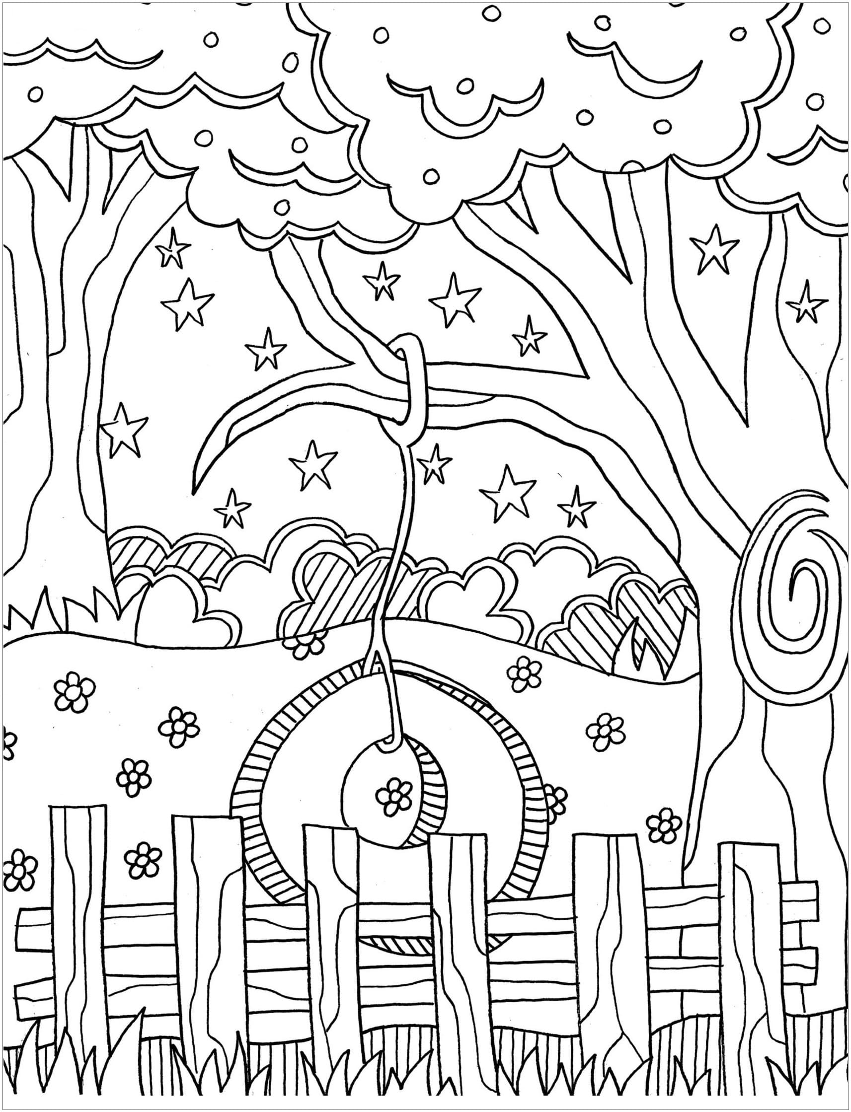 Desenho de Imprimivel Verão para Colorir