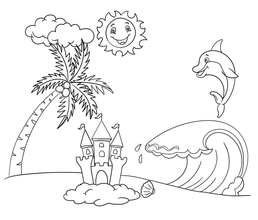 Desenho de o Verão para Colorir