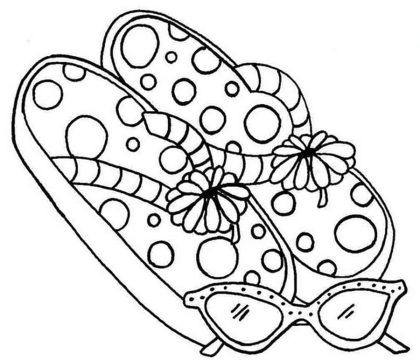 Desenho de verão grátis para Colorir