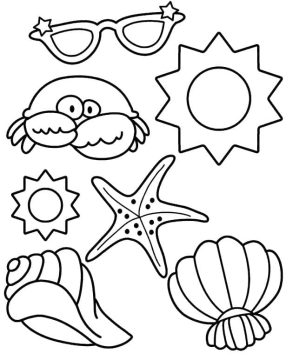 Desenho de verão para crianças para Colorir