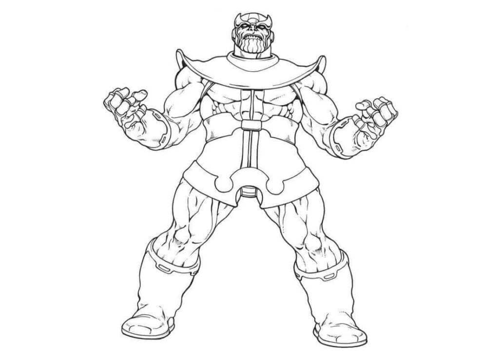 Desenho de Vingadores para Colorir Pdf