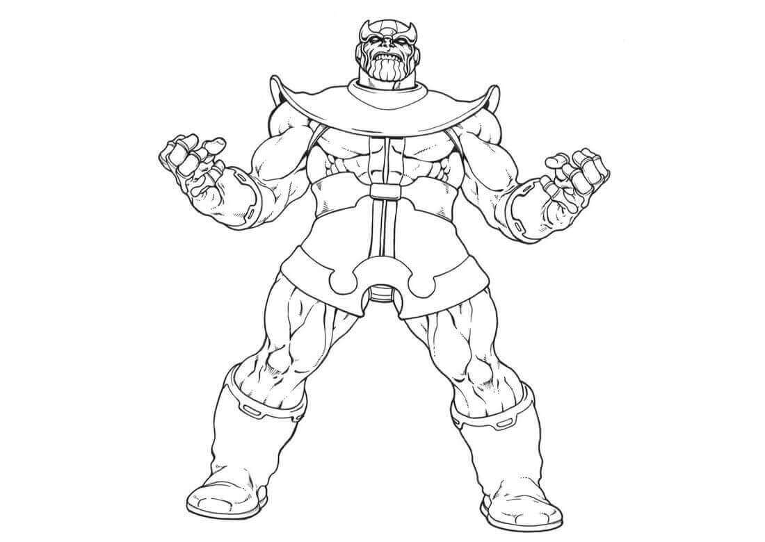 Desenho de Vingadores para Colorir Pdf