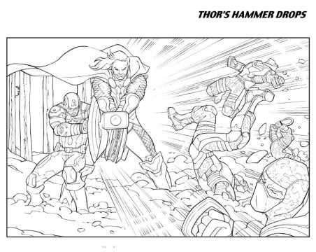 Desenho de Vingadores para Imprimir Download