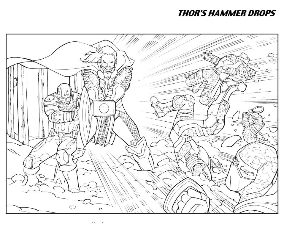 Desenhos de Vingadores para Colorir