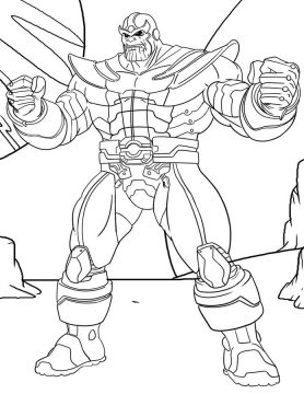 Desenho de Vingadores para Imprimir Imprimível
