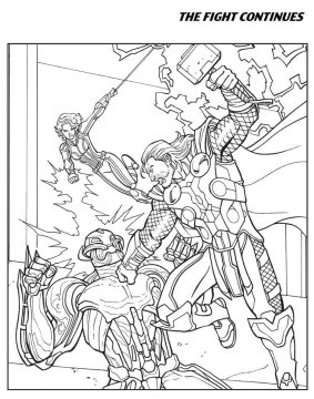 Desenho de Vingadores para Imprimir Imprimível Pdf