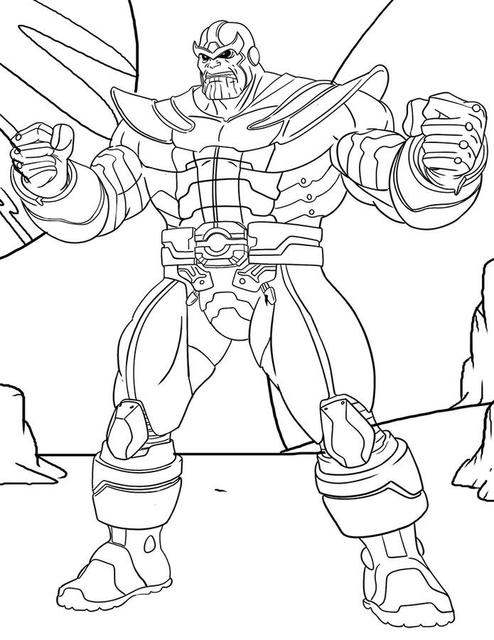 Desenho de Vingadores para Imprimir Imprimivel