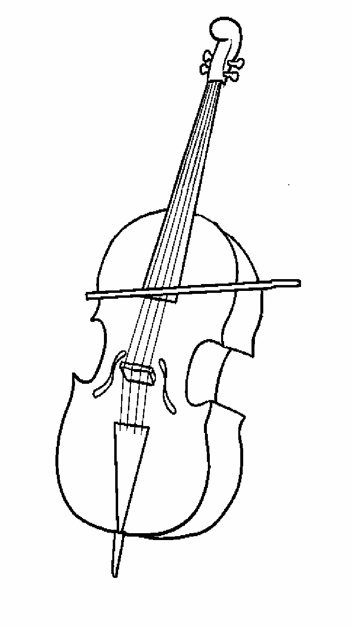 Desenhos de Violoncelo para Colorir