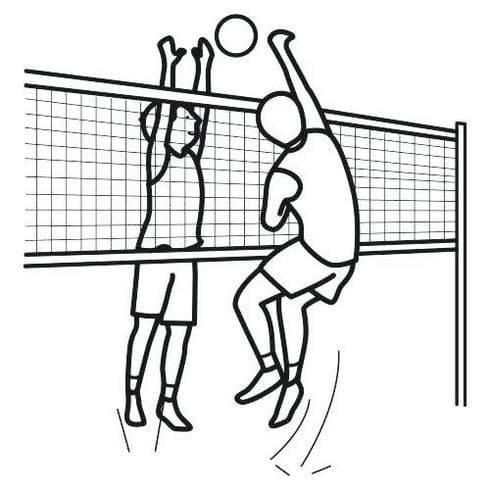 Desenhos de Vôlei para Colorir