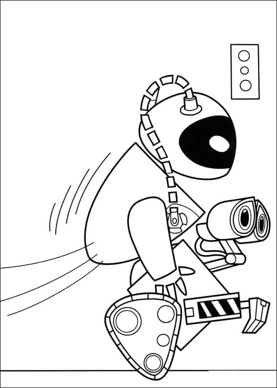 Desenho de Wall e Download para Colorir