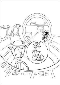 Desenho de Wall e Pdf para Colorir grátis
