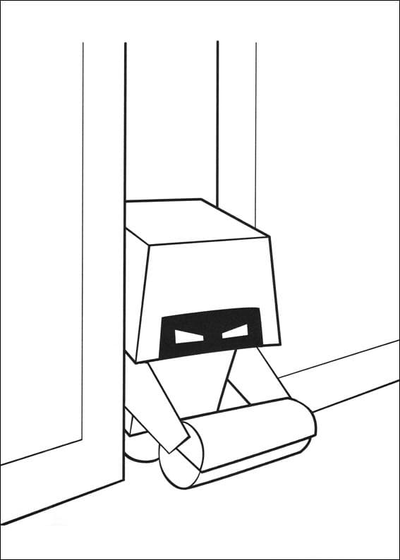 Desenho M o de Wall e para Colorir
