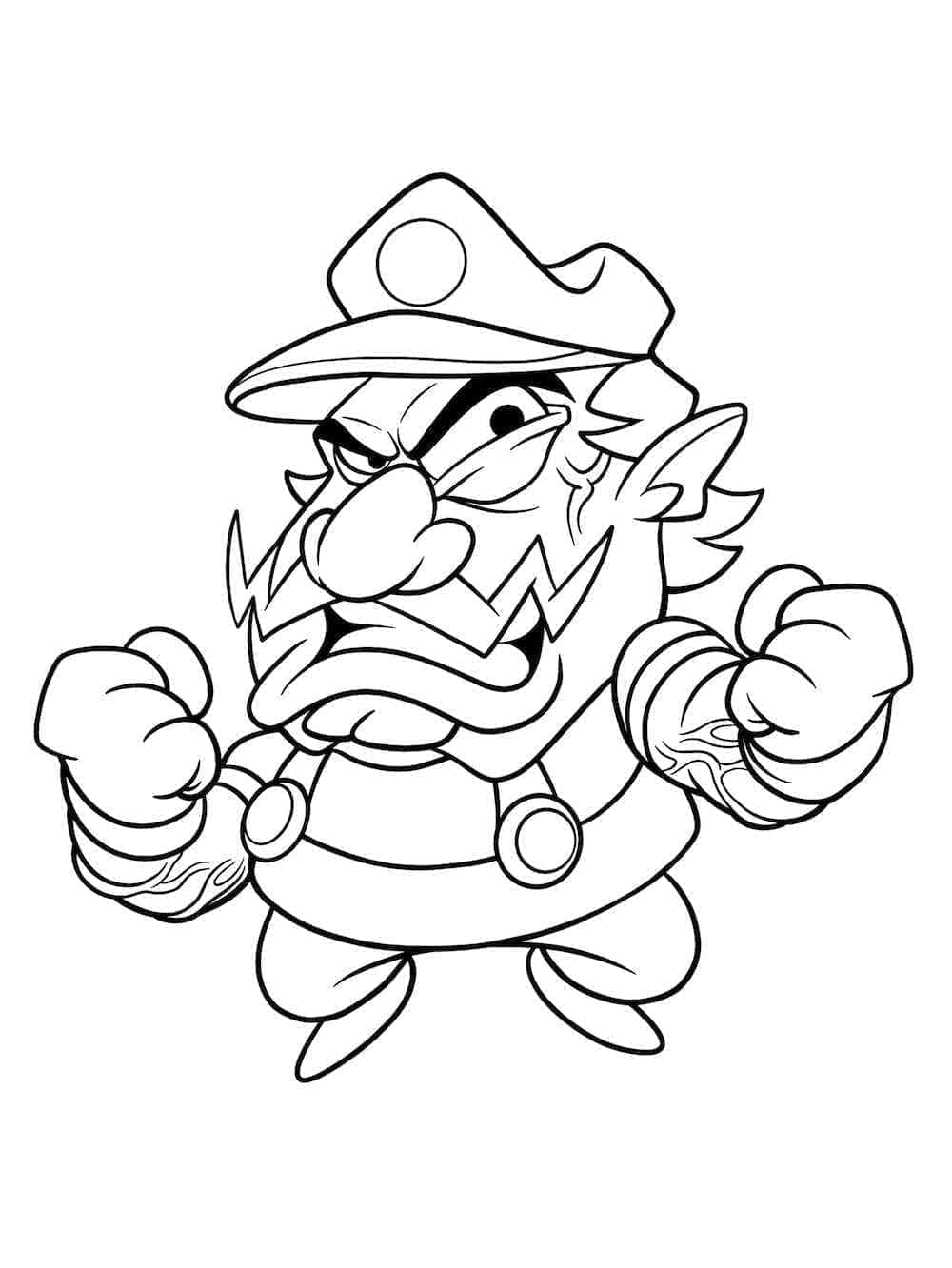 Desenhos de Wario para Colorir