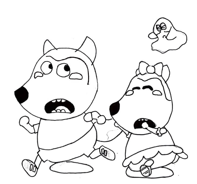 Desenhos de Wolfoo para Colorir