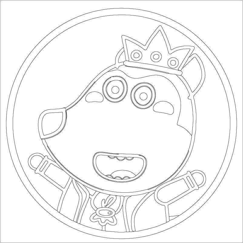 Desenho Pdf de Wolfoo para Imprimir e Colorir