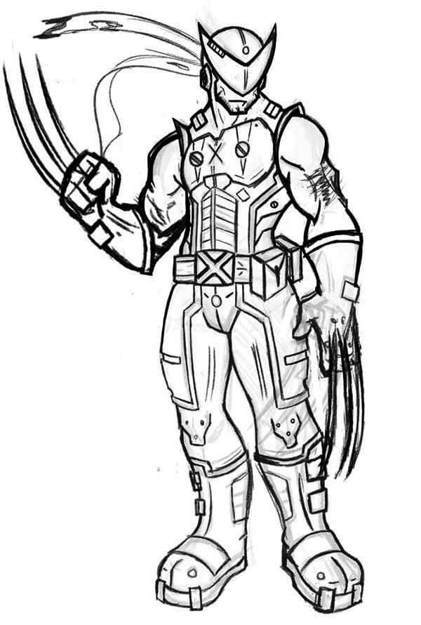 Desenhos de Wolverine para Colorir