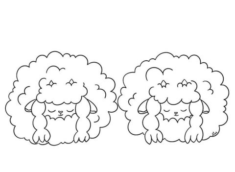 Desenho de Wooloo Pokemon para Colorir
