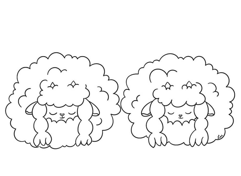 Desenho de Wooloo Pokemon para Colorir