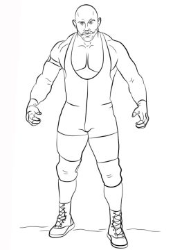 Desenho Wwe Ryback para Colorir