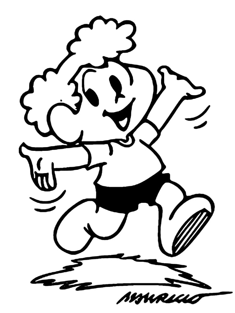 Desenho de Turma da Monica Xaveco para Colorir