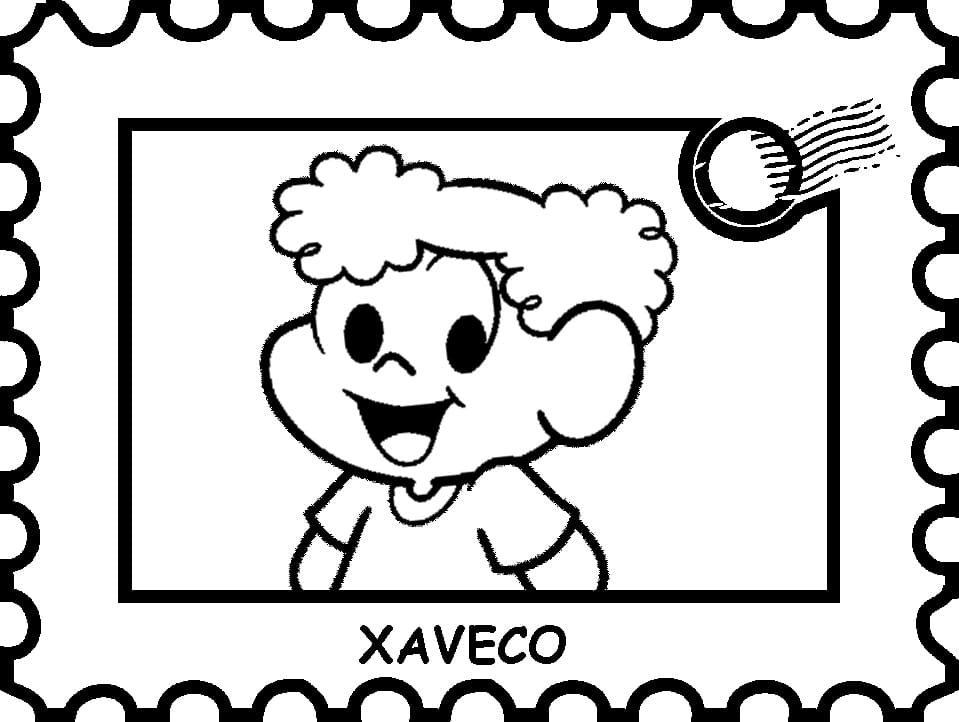 Desenho de Xaveco de Turma da Monica para Colorir