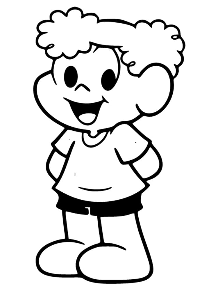 Desenho de Xaveco Feliz para Colorir