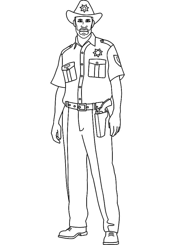 Desenhos de Xerife para Colorir