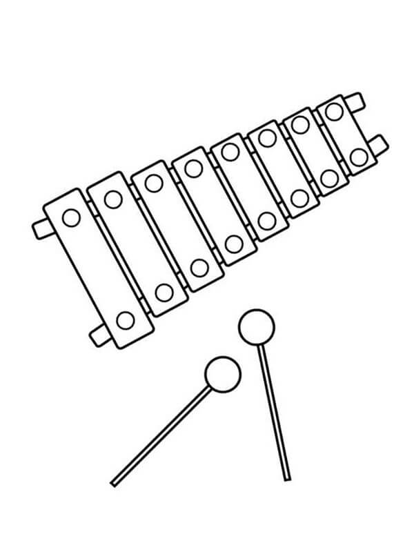 Desenho de Xilofone para Imprimir e Baixar Pdf