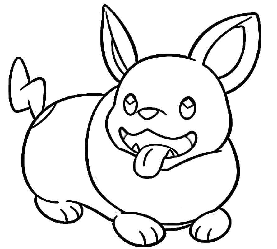 Desenhos de Yamper para Colorir