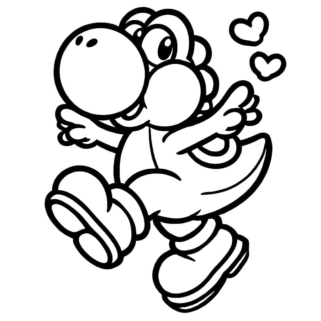 Desenho de Yoshi Amá para Colorir
