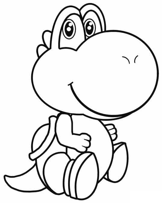 Desenho Bebê Yoshi para Colorir