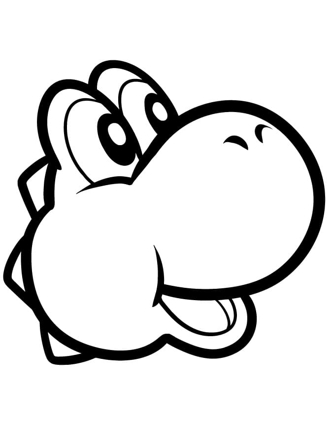 Desenho Cara de Yoshi para Colorir