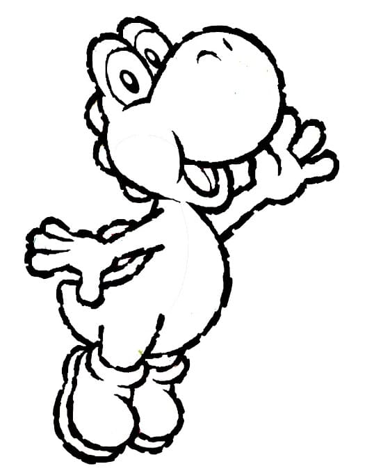 Desenho de Yoshi para Colorir Imprimivel
