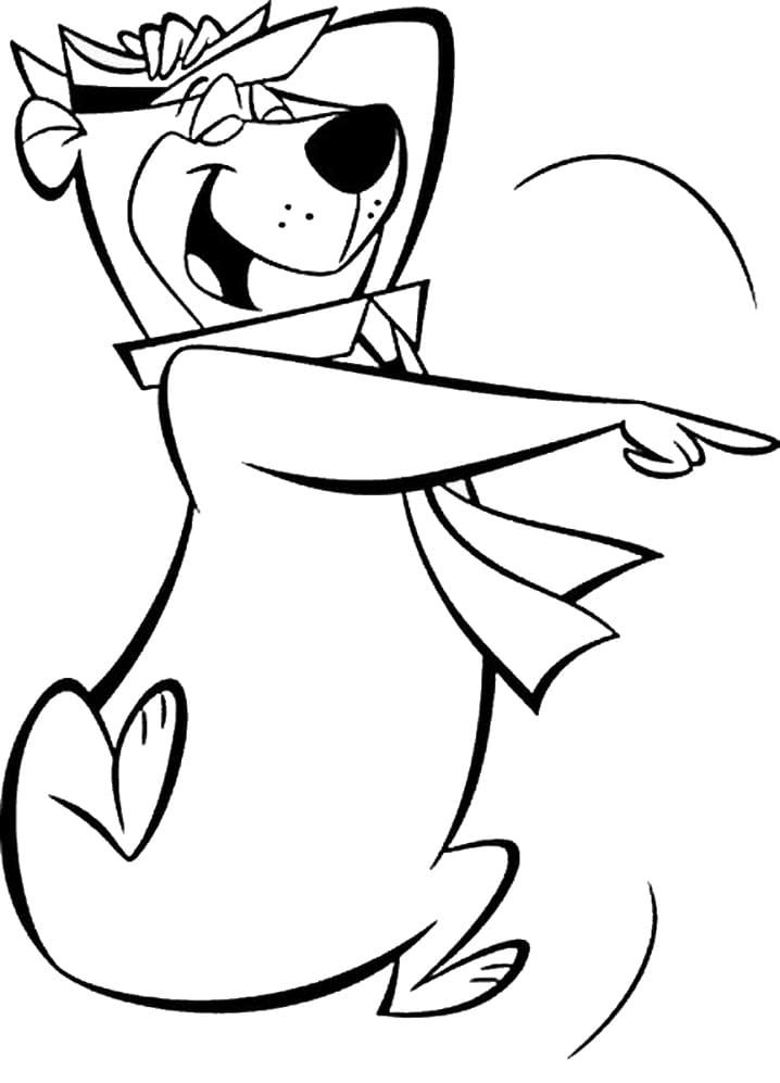 Desenho de Zé Colmeia Download para Colorir