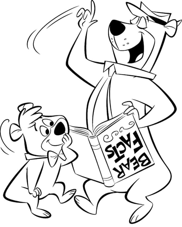 Desenho de Zé Colmeia para Pintar Pdf Grátis