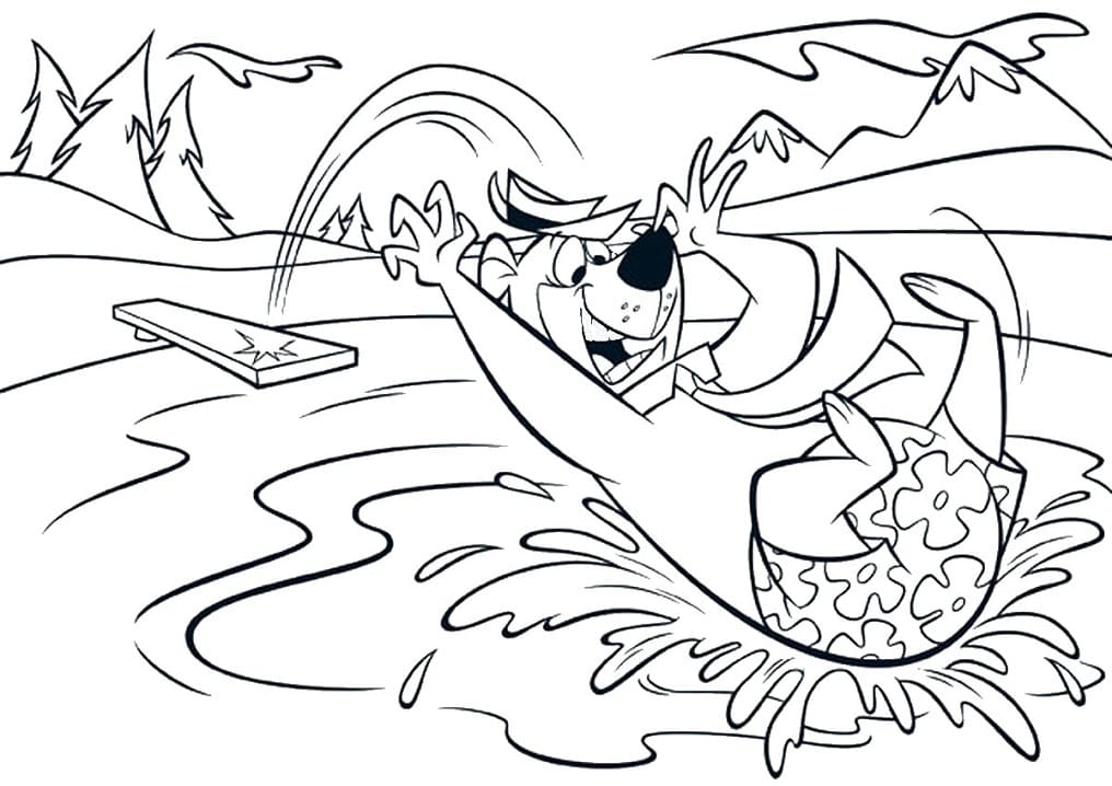 Desenhos de Zé Colmeia para Colorir