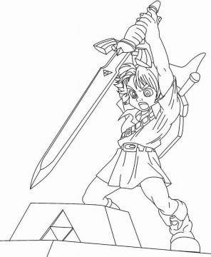Desenho de Zelda Games para Imprimir Imprimível