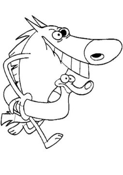 Desenho de Zig e Sharko para Colorir Pdf Imprimível