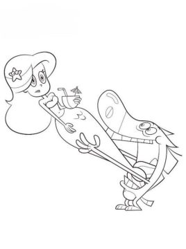 Desenho de Zig e Sharko para Imprimir Pdf grátis