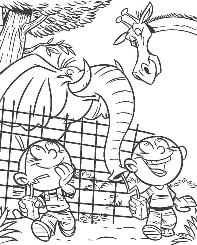 Desenho de Zoológico para Colorir Download Pdf