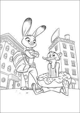 Desenho Judy Hopps para Colorir