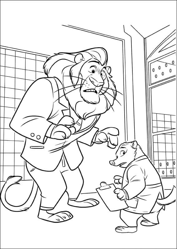 Desenho Prefeito Leaonardo para Colorir
